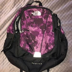 Purple North face back pack!